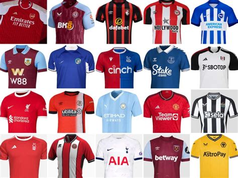 premier league team kits 23 24